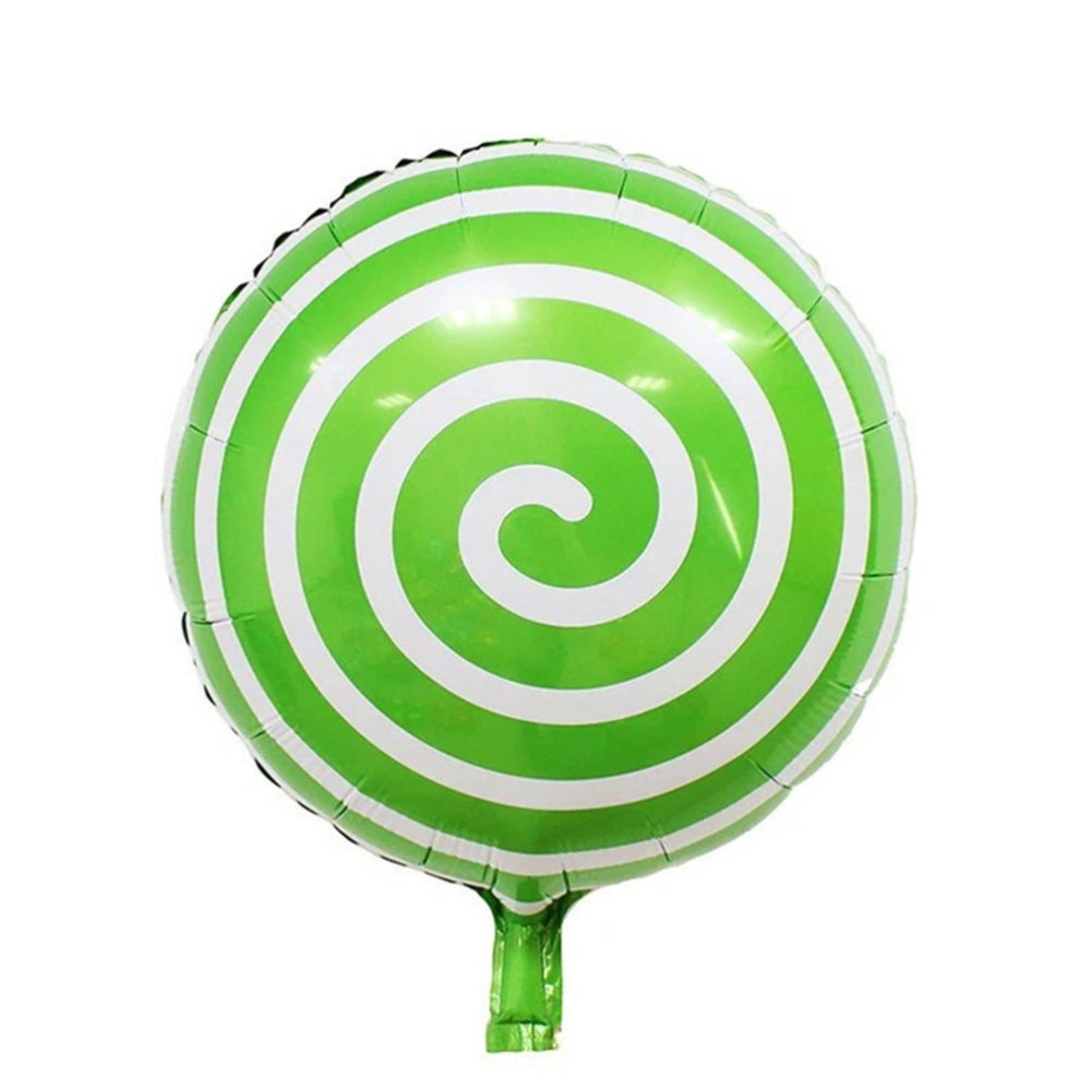 18-inch Lollipop Foil Balloons Lollipop Mylar Balloon Lovely Kids Toy for Birthday Party Decoration (Green)