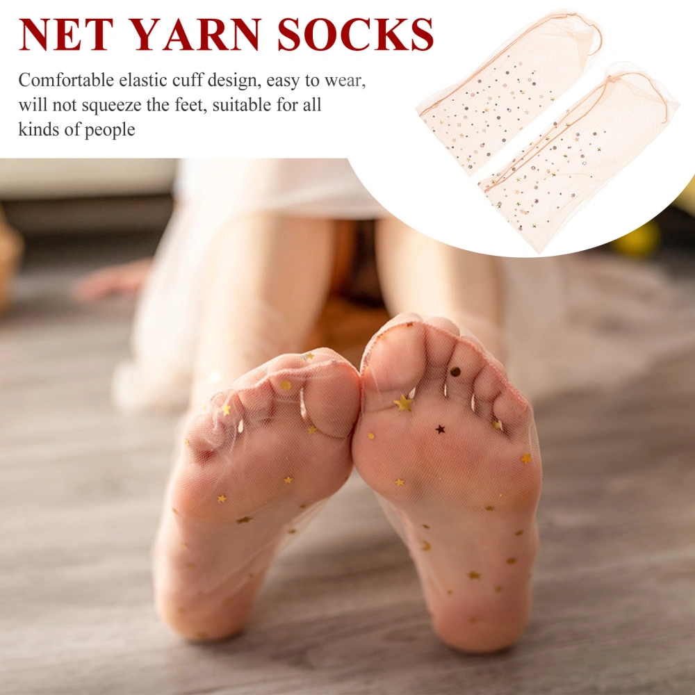 1 Pair Women Summer Thin Socks Women Socks Trendy Socks Net Yarn Stockings