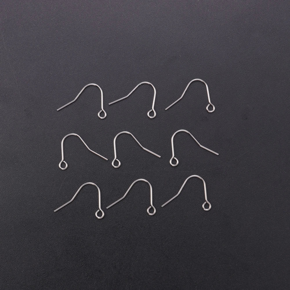 100PCS DIY Simple Stainless Steel Earrings Handmade Jewelry Accessories for Girl Woman Lady (A13)