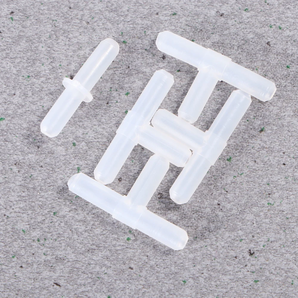 40pcs Aquarium Air Connector White Plastic Inline Tubing (20pcs T Way & 20pcs Straight Way)