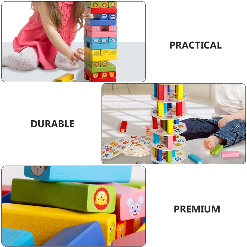 1 Set of Kids Building Block High Block Kids Stacking Games Toy Stacking Toys