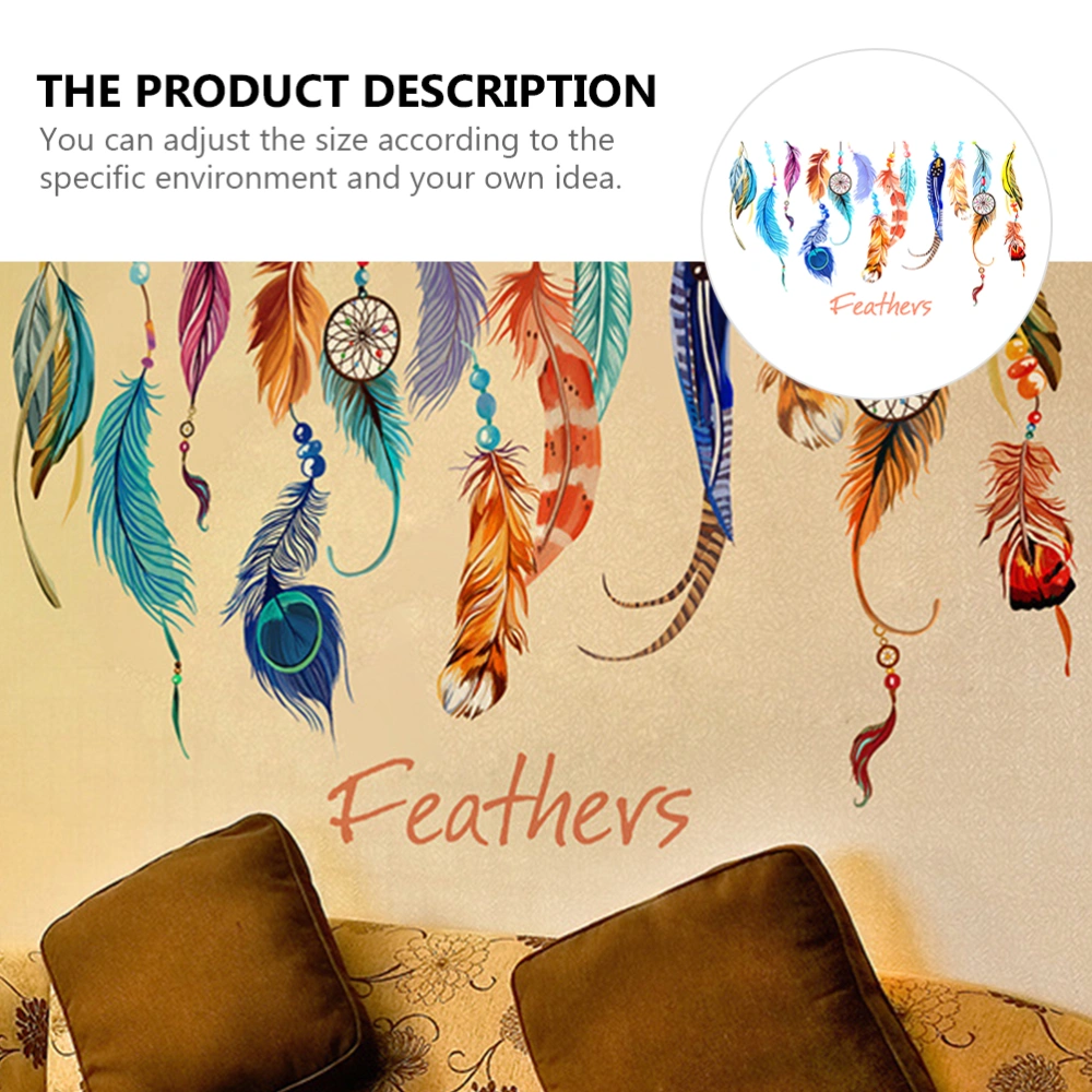 1 Set Wall Sticker Dreamcatcher Pattern Wall Art Sticker Decor Wall Decal