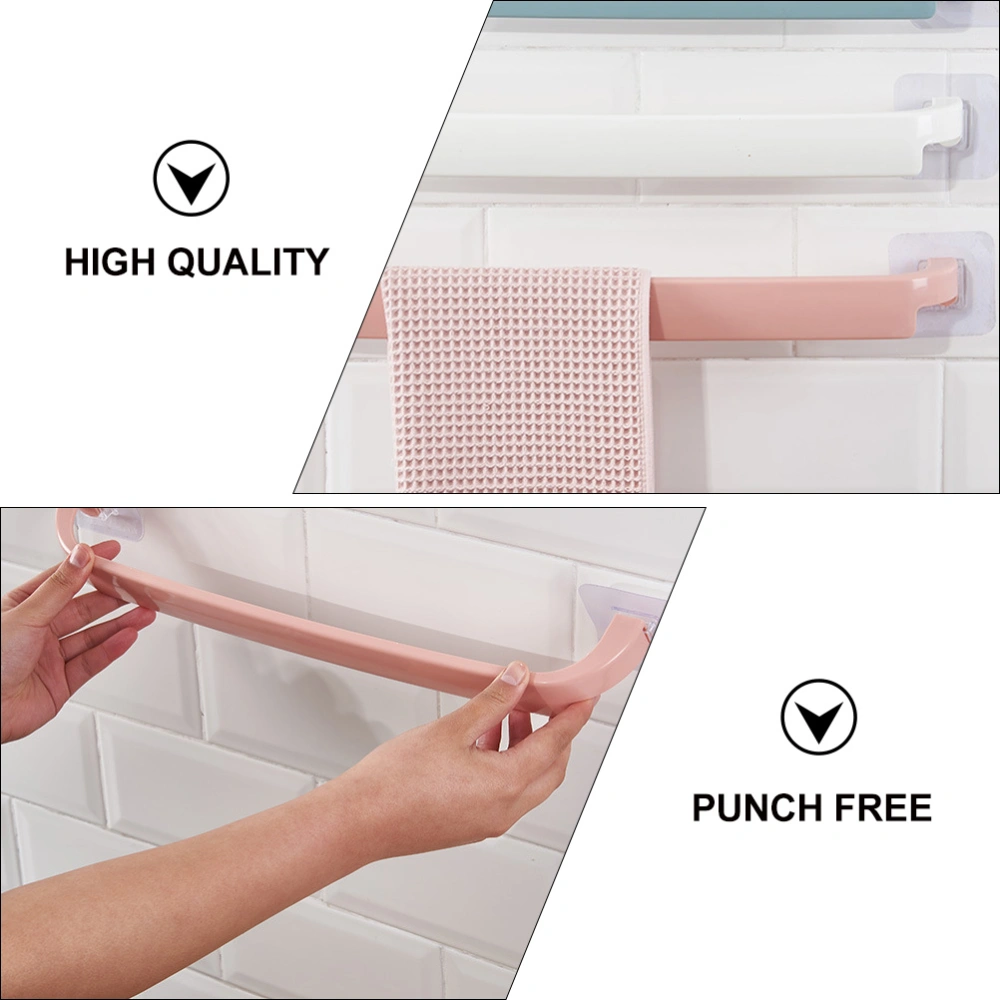 3Pcs Home Towel Rack Punch Free Storage Rack Multi-purpose Rack Shoes Organizer