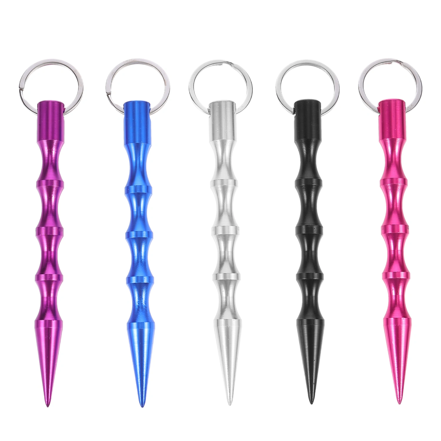 5pcs Self-defence Key Chains Bag Ornaments Bag Decorations (Random Color)