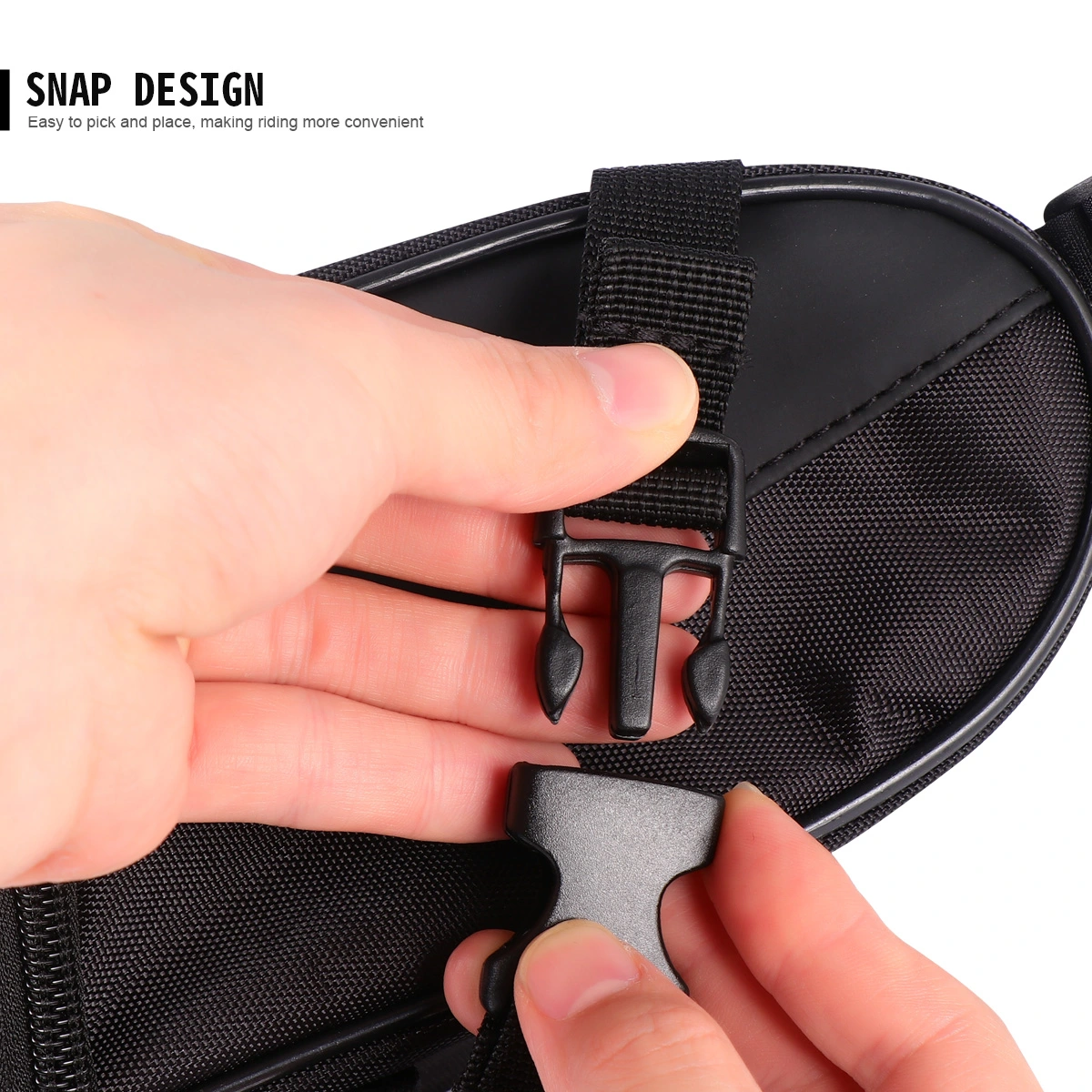 1 Pc Bike Back Seat Rear Bag Cycling Storage Bag Bike Storage Pouch Riding Equipment Accessories for Outdoor (Black)