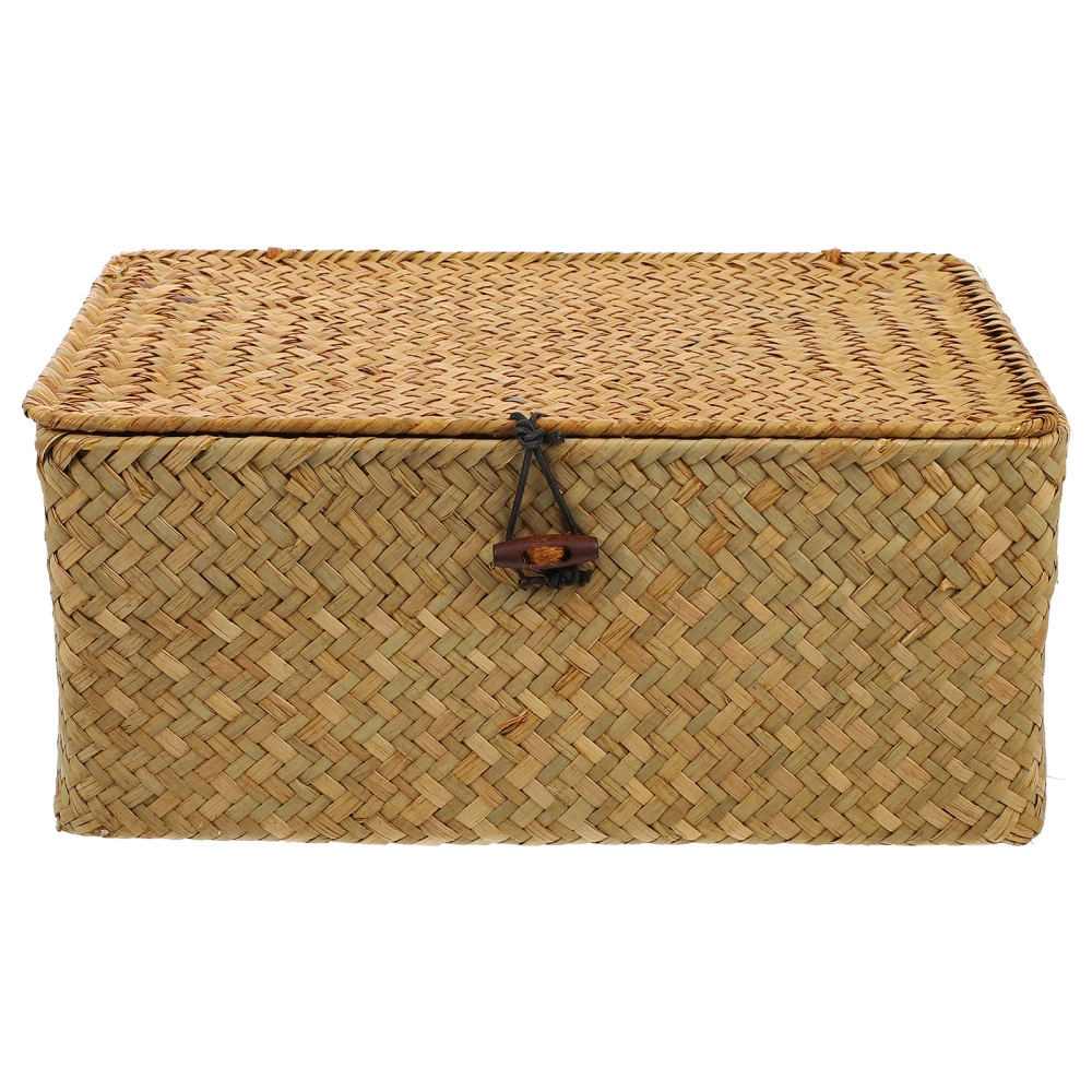 Woven Storage Basket Practical Sewing Supplies Storage Box Sundries Storage Basket