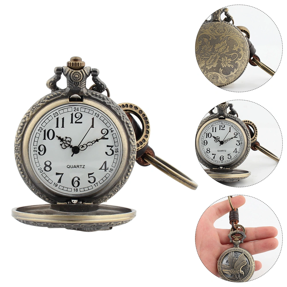 Fashion Hollow Hanging Pocket Watch Pendant Men Lady Retro Packet Watch Gift