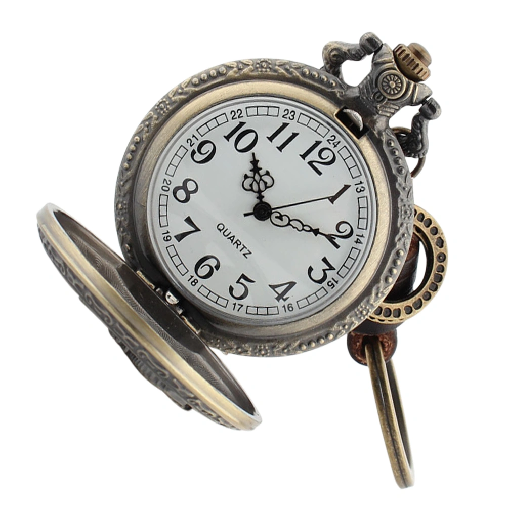 Fashion Hollow Hanging Pocket Watch Pendant Men Lady Retro Packet Watch Gift