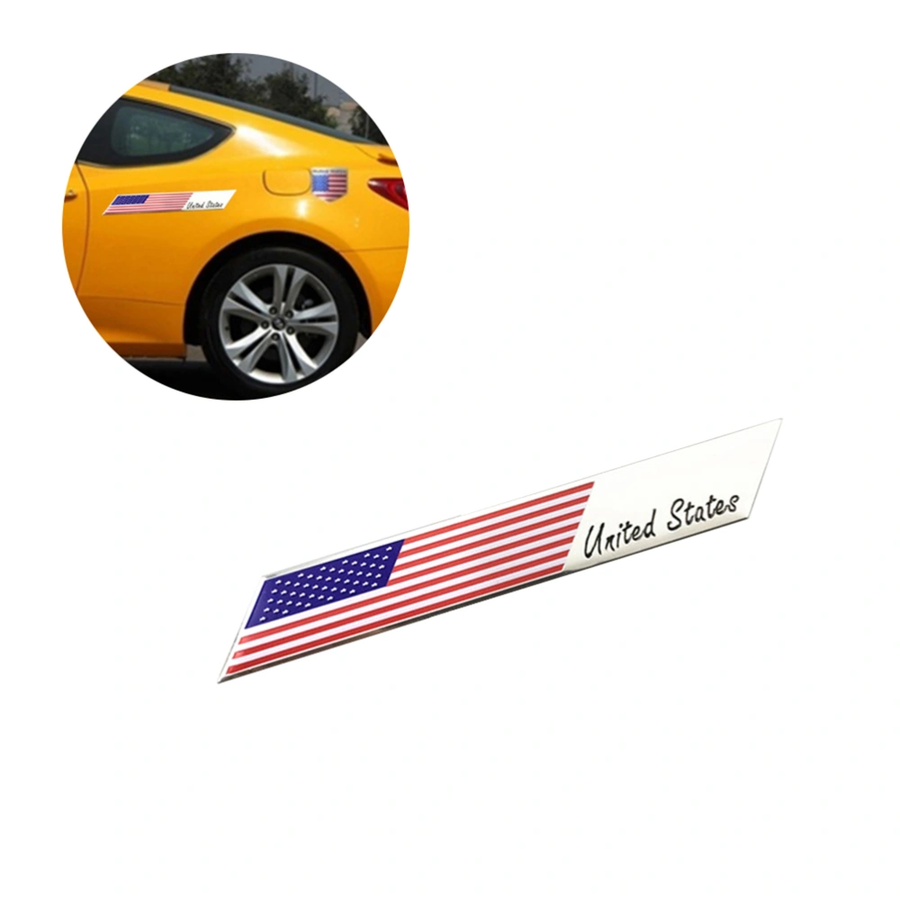 Metal American Flag United States Car Sticker Emblem Badge Car Styling Sticker (Rectangle)