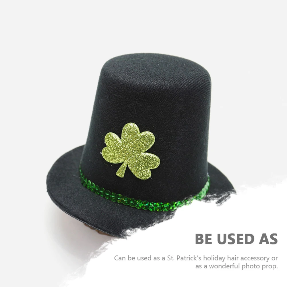 1Pc St. Patrick's Day Party Hat Design Hair Clip Headdress Decorative Hairpin