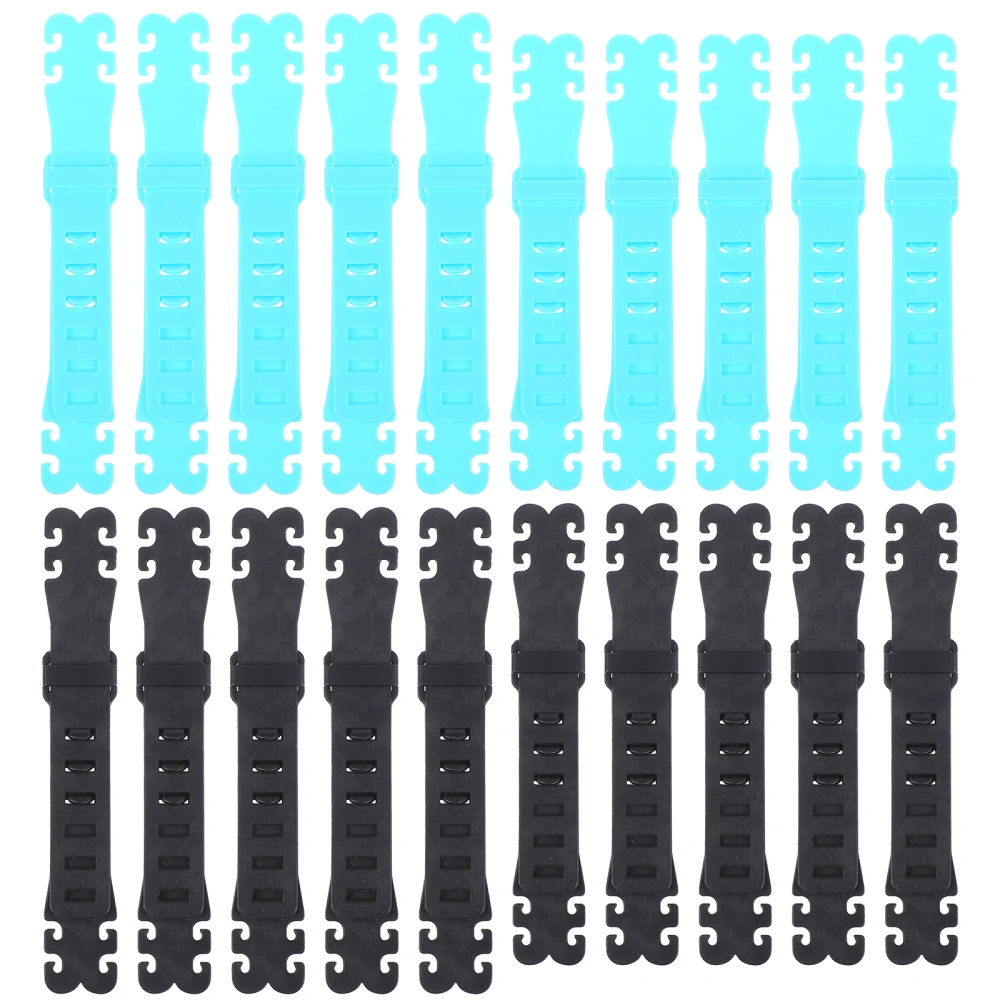 20pcs Mask Strap Extender Face Cover Hooks Ear Strap Buckles Ear Strap Accessories