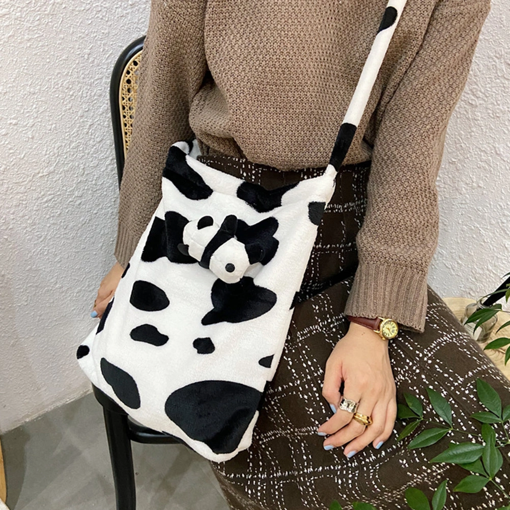 Plush Bag Portable Shoulder Bag Messenger Bag Women Purses Handbag