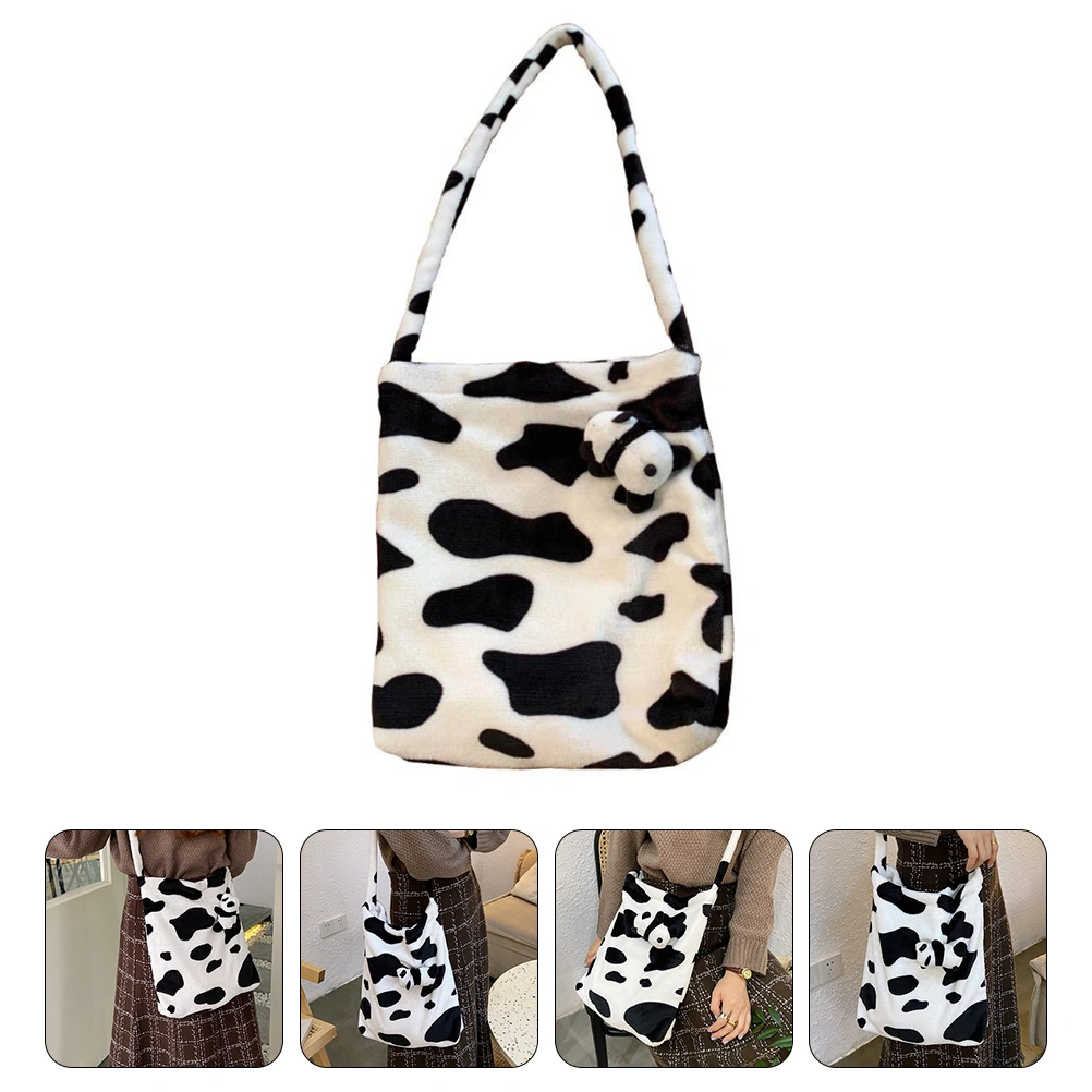 Plush Bag Portable Shoulder Bag Messenger Bag Women Purses Handbag
