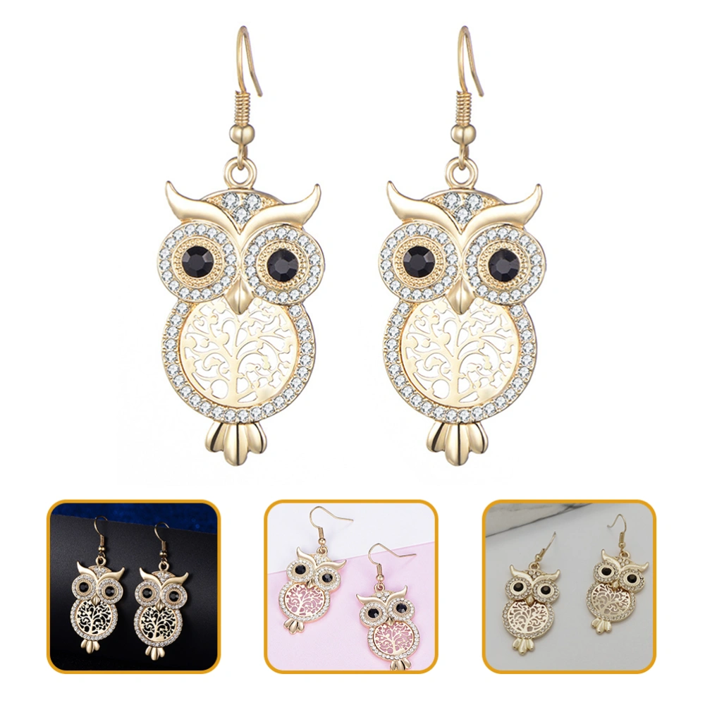 1 Pair Owl Earrings Fashion Jewelry Tree Pendant Dangle Earrings for Women