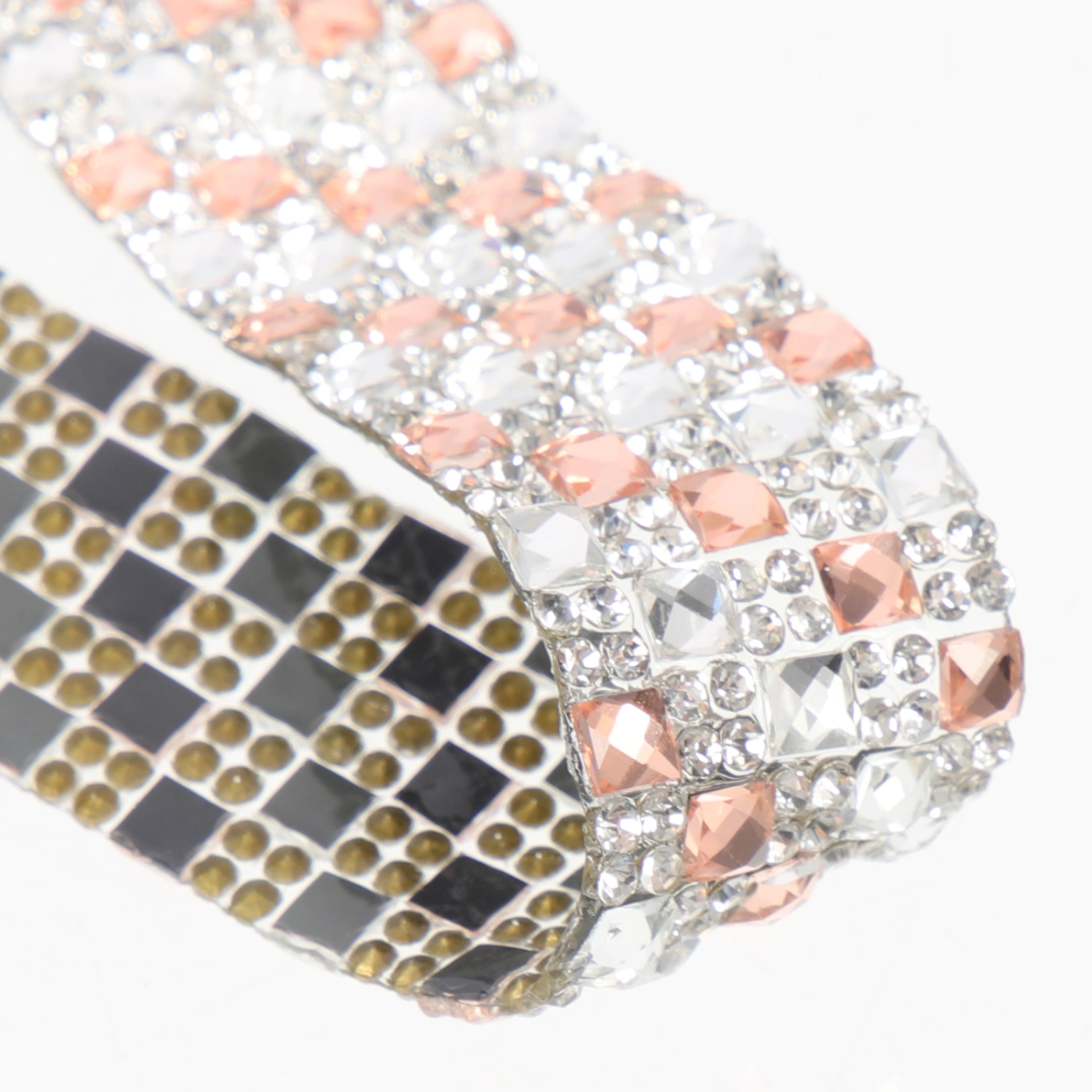 1 Roll Self Adhesive Rhinestone Ribbons Bling Rhinestone Roll DIY Clothing Craft