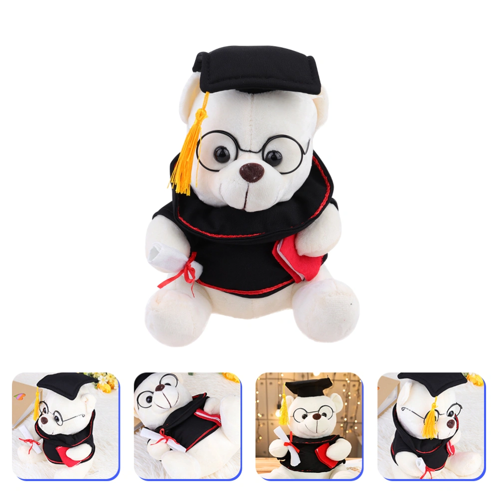 Graduation Plush Bear Doll Decorative Graduation Plush Animal Bear for Party