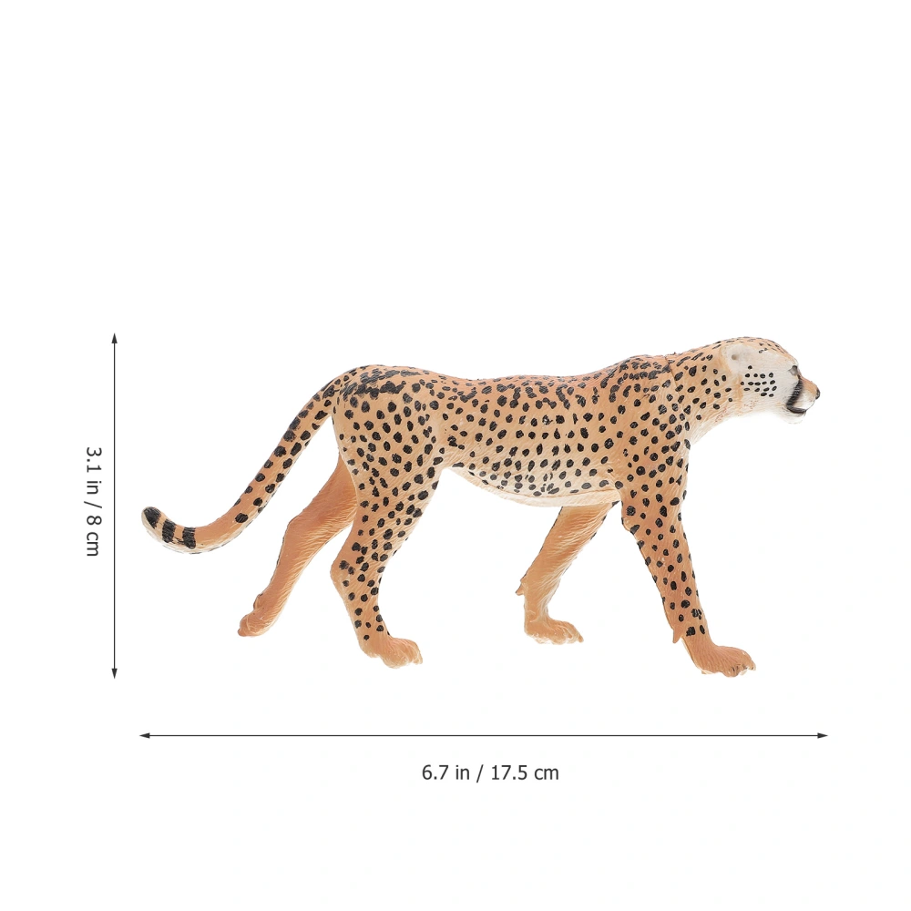 Simulated Leopard Model Adorable Animals Figure Leopard-shaped Adornment