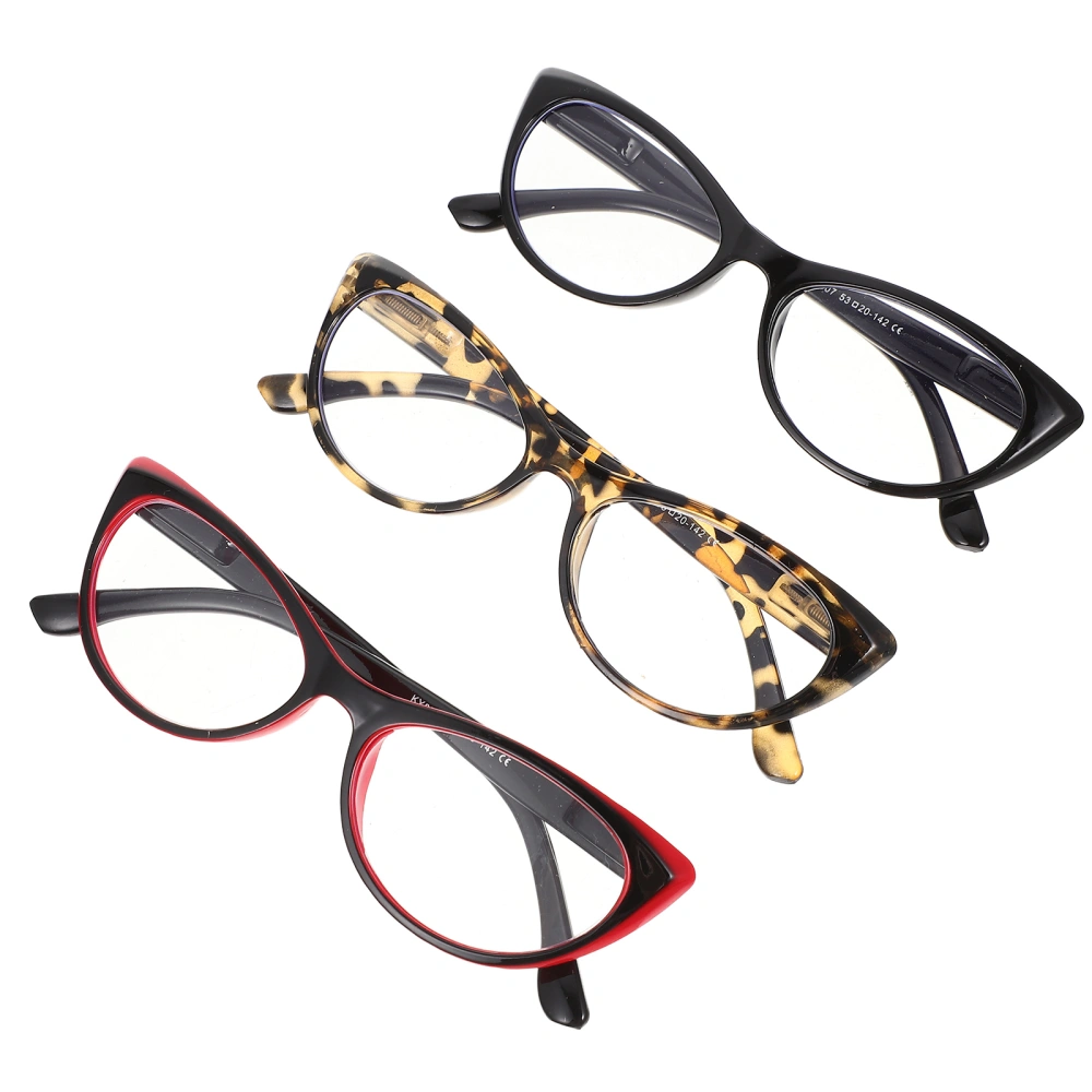 3Pcs Reading Glasses Elderly Reading Glasses Household Men Reading Glasses Spring Hinge Glasses