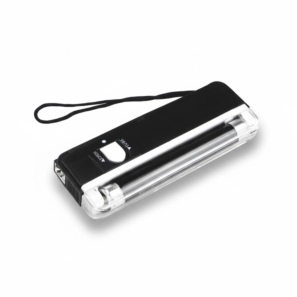 Battery Powered Ultraviolet Lamp Flashing Torch Blacklight UV Light Tube Bulb Handheld Money Detector Car Windshield Dent Repair Light with Battery