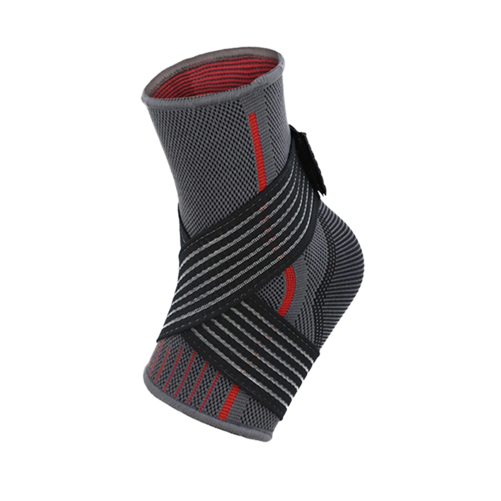 1 Pc Sports Ankle Support Comfortable Fitness Riding Wrapping Ankle Brace for Exercise Basketball Ankle Sprain Supplies (Red, Size M)