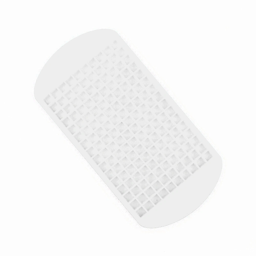 2pcs 160-grid Square Ice Cube Model Silicone Ice Making Mold Refrigerator Ice Box Kitchen Accessories Gadget (White)