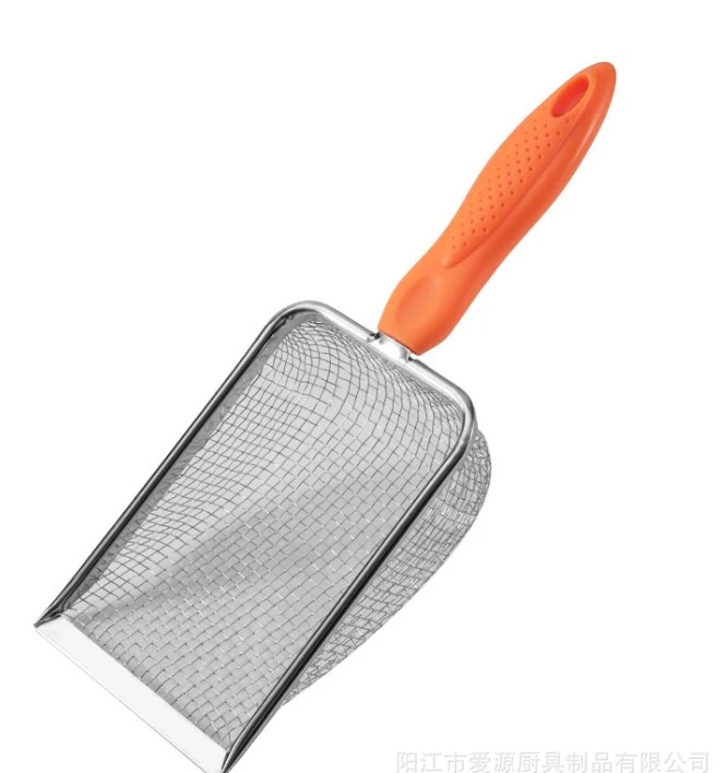 Cat Litter Scoop Portable Litter Cleaner Stainless Steel Mesh Litter Shovel Sand Box Litter Scoop