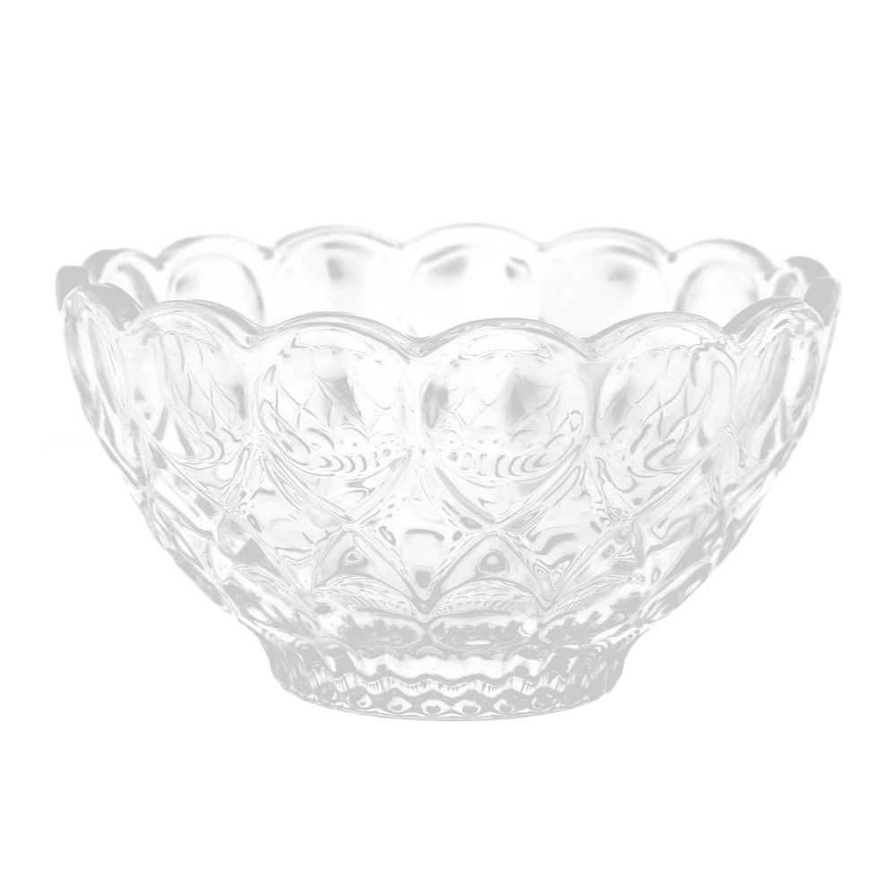 Glass Ice Cream Bowl Fruit Salad Bowl Dessert Container Glass Tableware