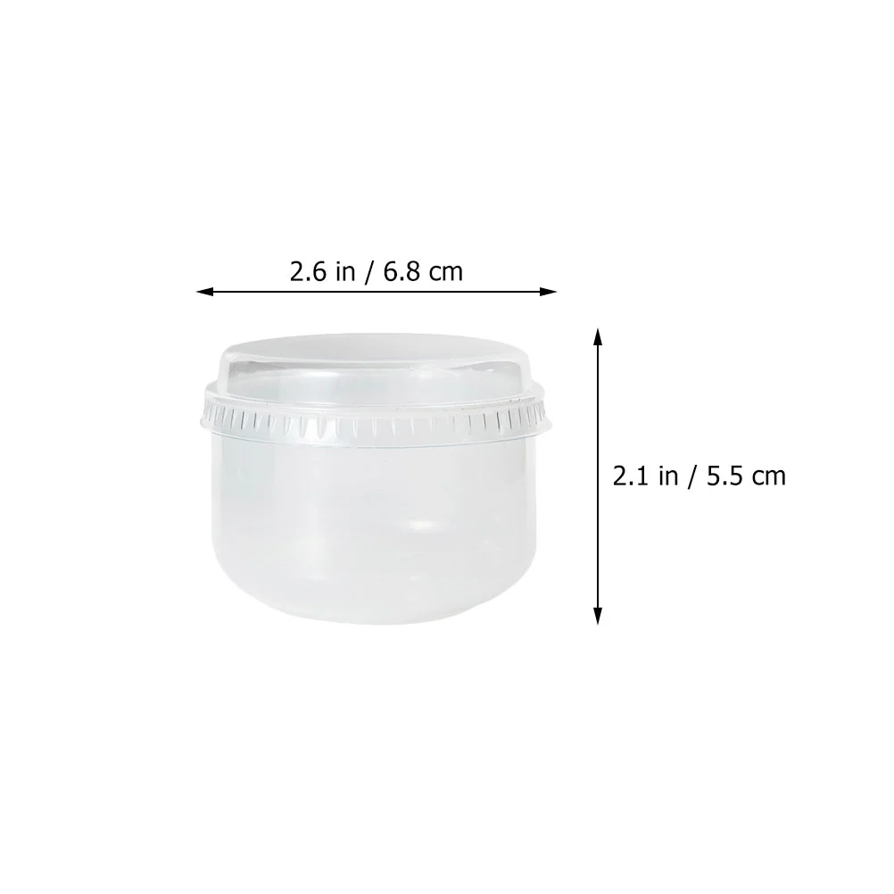 10Pcs Household Yogurt Cups Transparent Pudding Cup Holders Dessert Cups with Lids