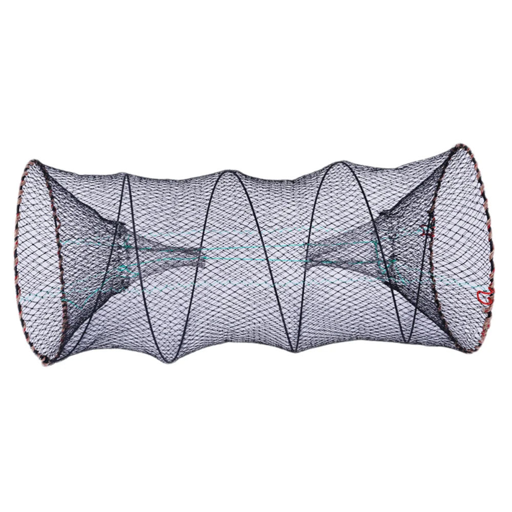 Strong Line Net Fishing Net Foldable Bait Mesh Net Portable Fishing Landing Net Shrimp Cage for Fish Lobster Prawn Crab (103X50cm)