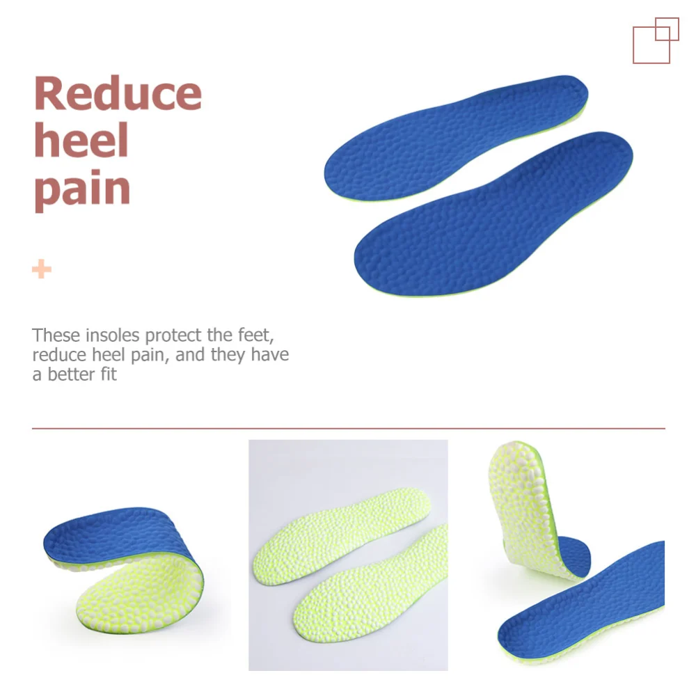 1 Pair Sole Insoles Sweat Absorption Insole Foot Sole Cushion TPU Foaming Insoles