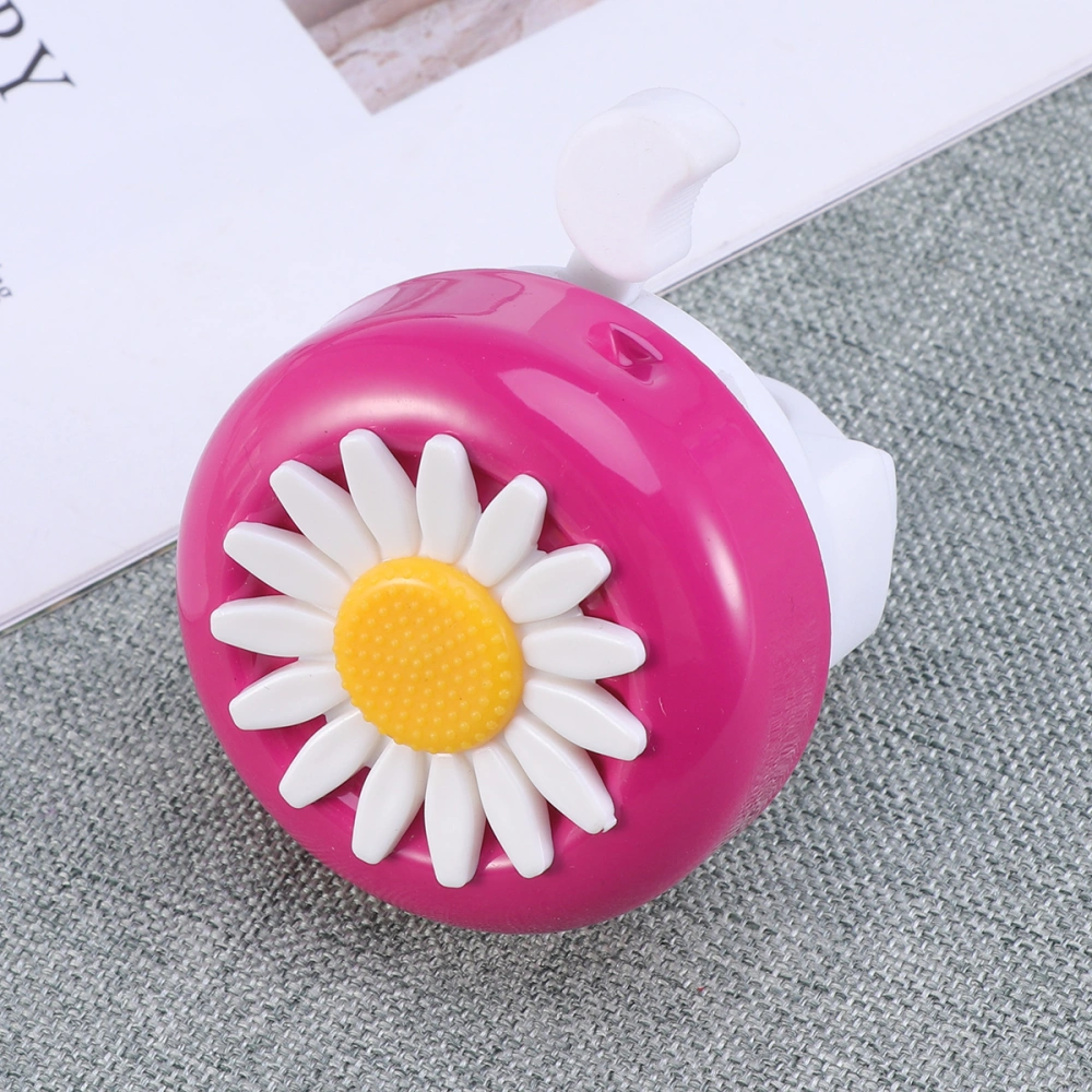 1pc Ring Bell Chrysanthemum Pattern Bike Bell Ring Bell Accessory (Rosy White)