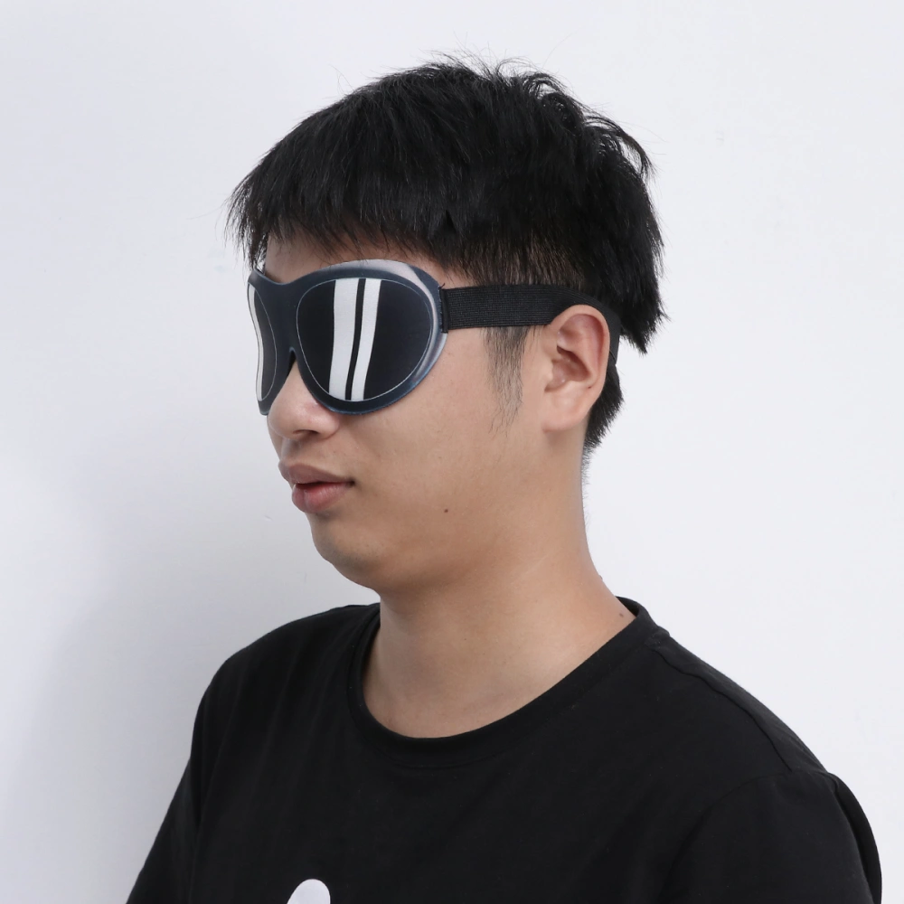 3D Glasses Eye Eyeshade Funny Spoof Stereoscopic Sleep Eyeshade for Home Travel Outdoor Trip Pretend to Have Sunglasses