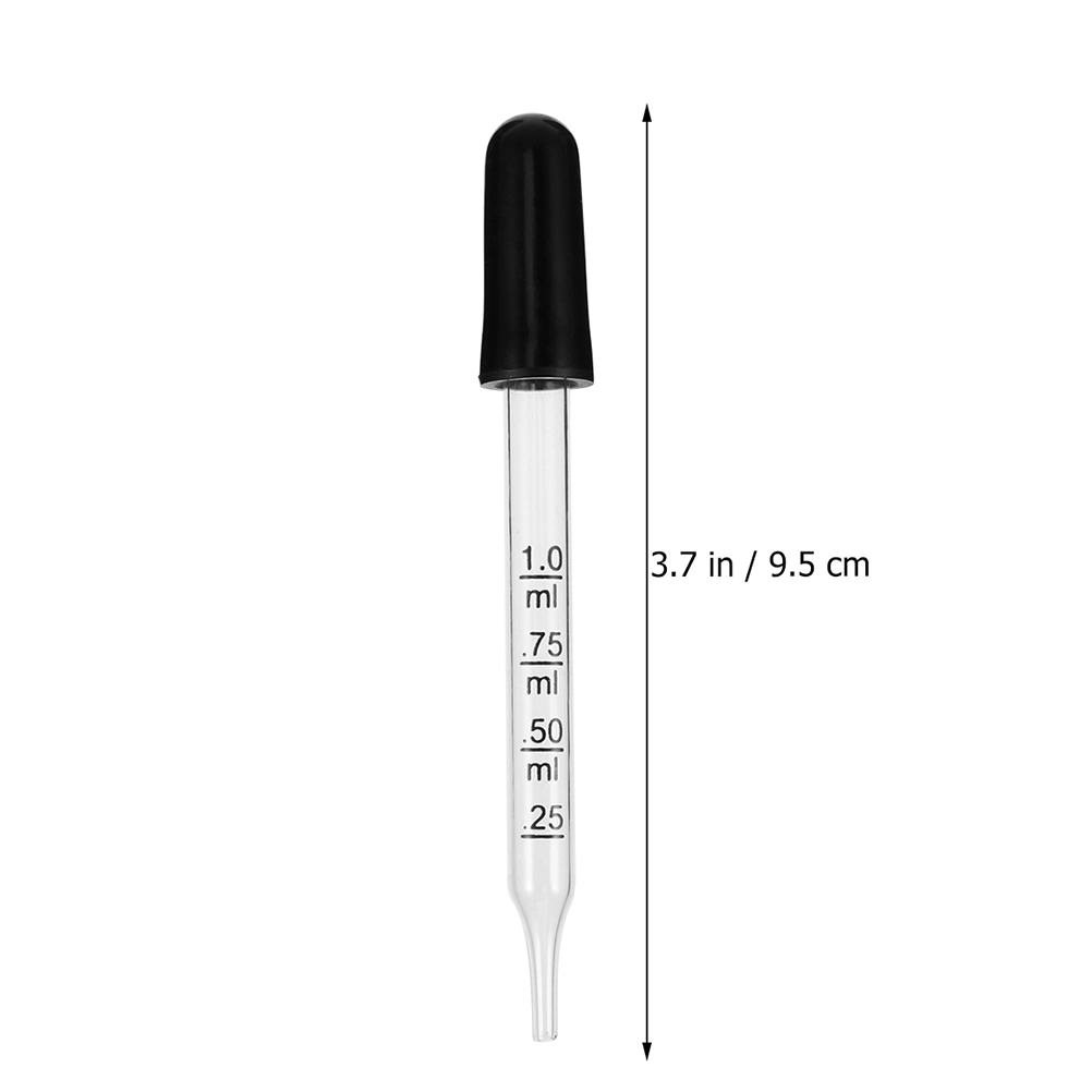 15pcs Glass Droppers Laboratory Droppers Calibrated Glass Dropper Device