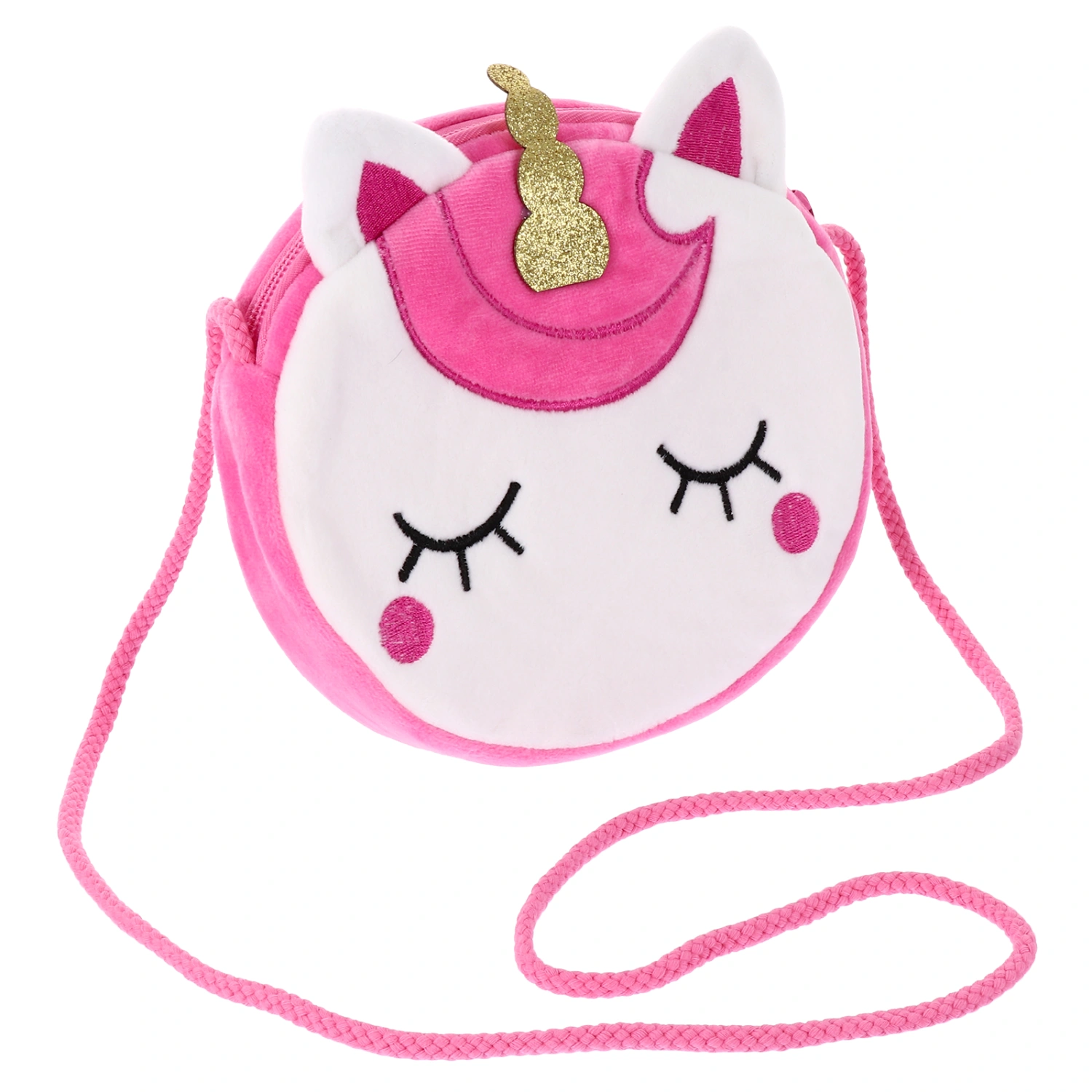 1pc Fashionable Unicorn Zipper Change Plush Crossbody Trendy Bag