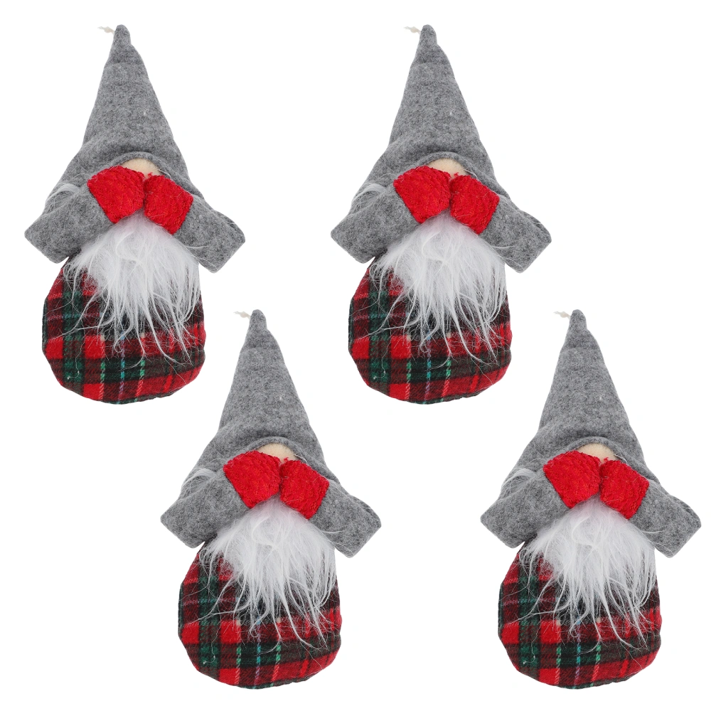 4pcs Christmas Gnome Doll Pendant Ornaments Santa Gnome Doll Christmas Decor