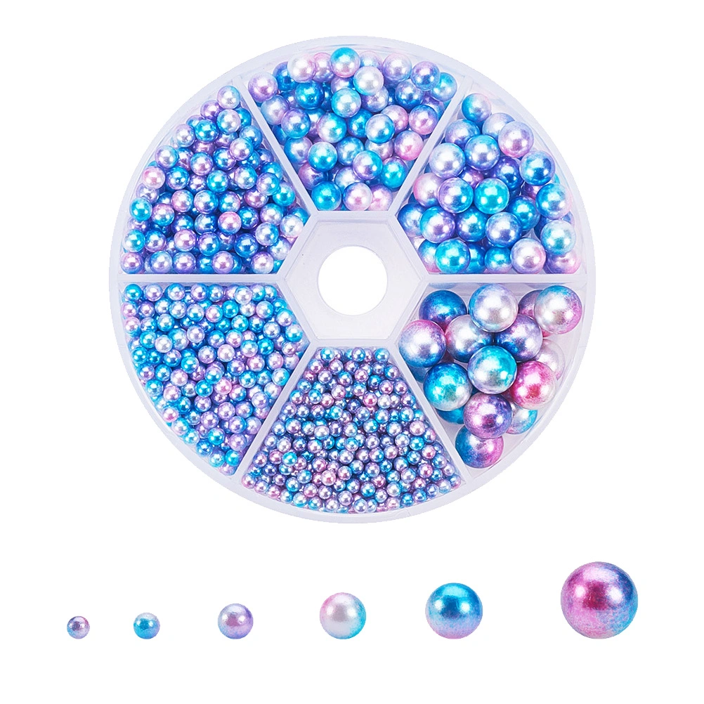 Dyeing Plastic Round Beads DIY Crafting Faux Pearls for Necklace Bracelet Jewlery Making