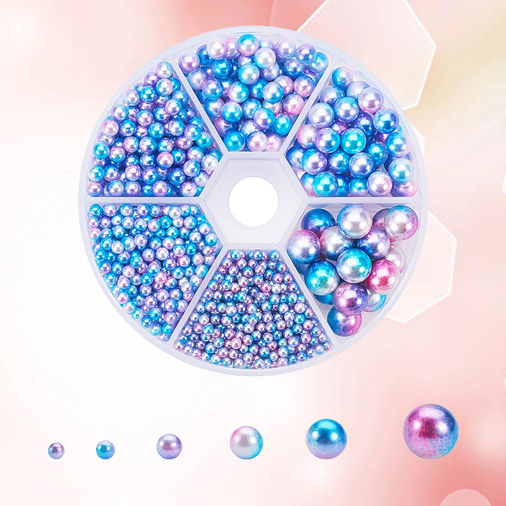 Dyeing Plastic Round Beads DIY Crafting Faux Pearls for Necklace Bracelet Jewlery Making