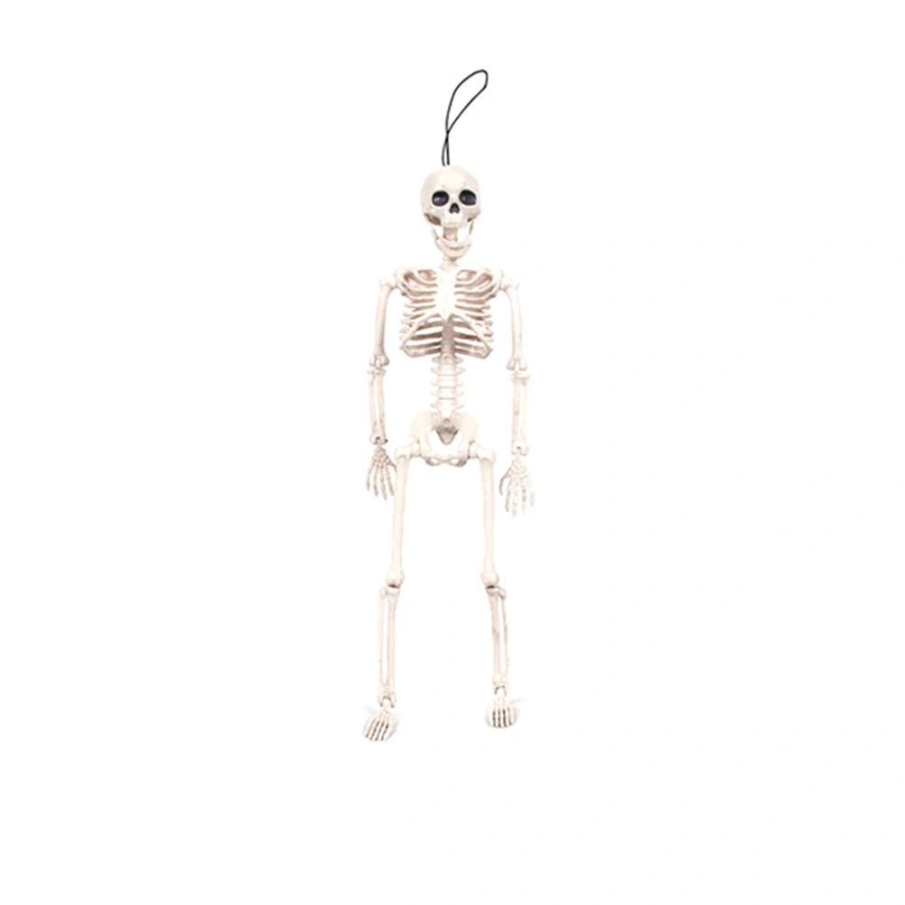 1PC Halloween Bride Skeleton Decor Simulated Bride Skeletons Ornament Funny Plastic Skeleton Adornment Halloween Decor for Party Home (White)