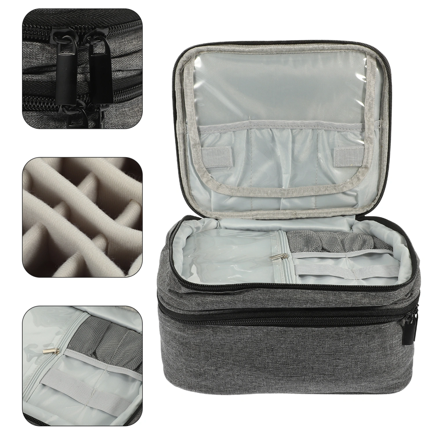 Nail Polish Organizer Portable Nail Polish Case Double Layer Nail Polish Bag Travel Nail Bag