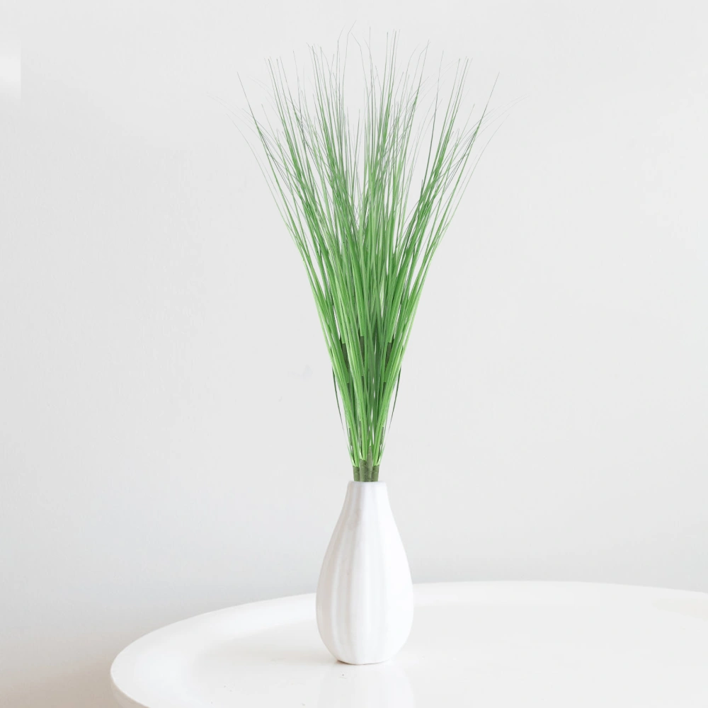 5Pcs Simulation Grass Decors Vivid False Onion Grass Arrangement Decors (Green)