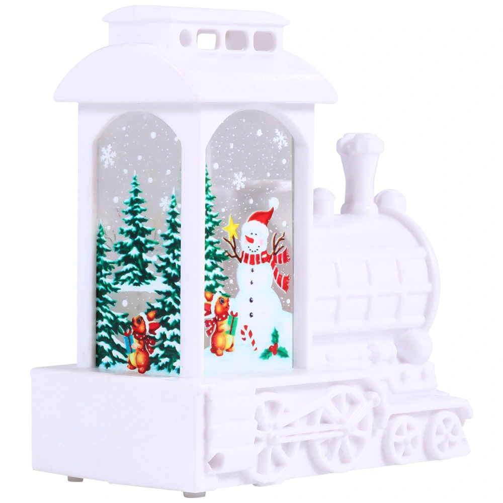 Christmas Decor Small Train LED Candle Wind Lamp for Home Yard Decoration