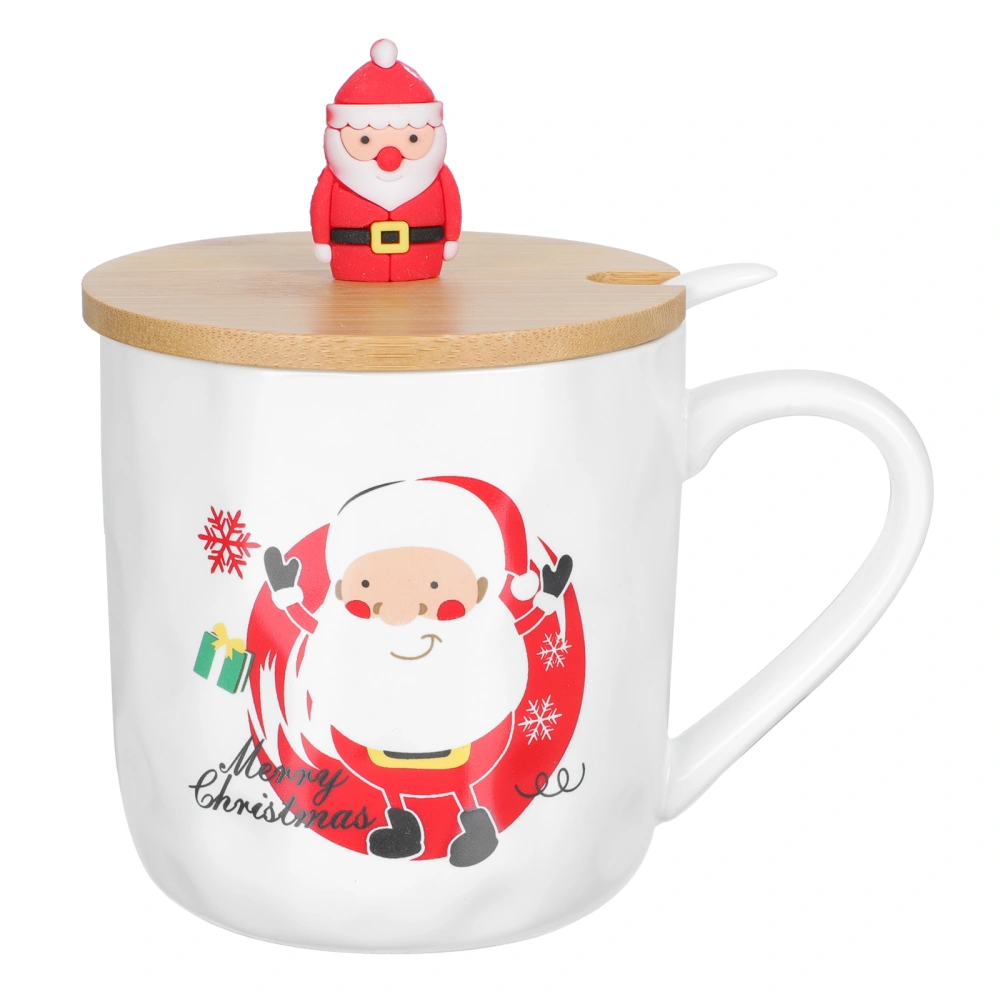 1 Set Christmas Theme Mug Lovely Ceramic Water Cup Decorative Drinking Cup