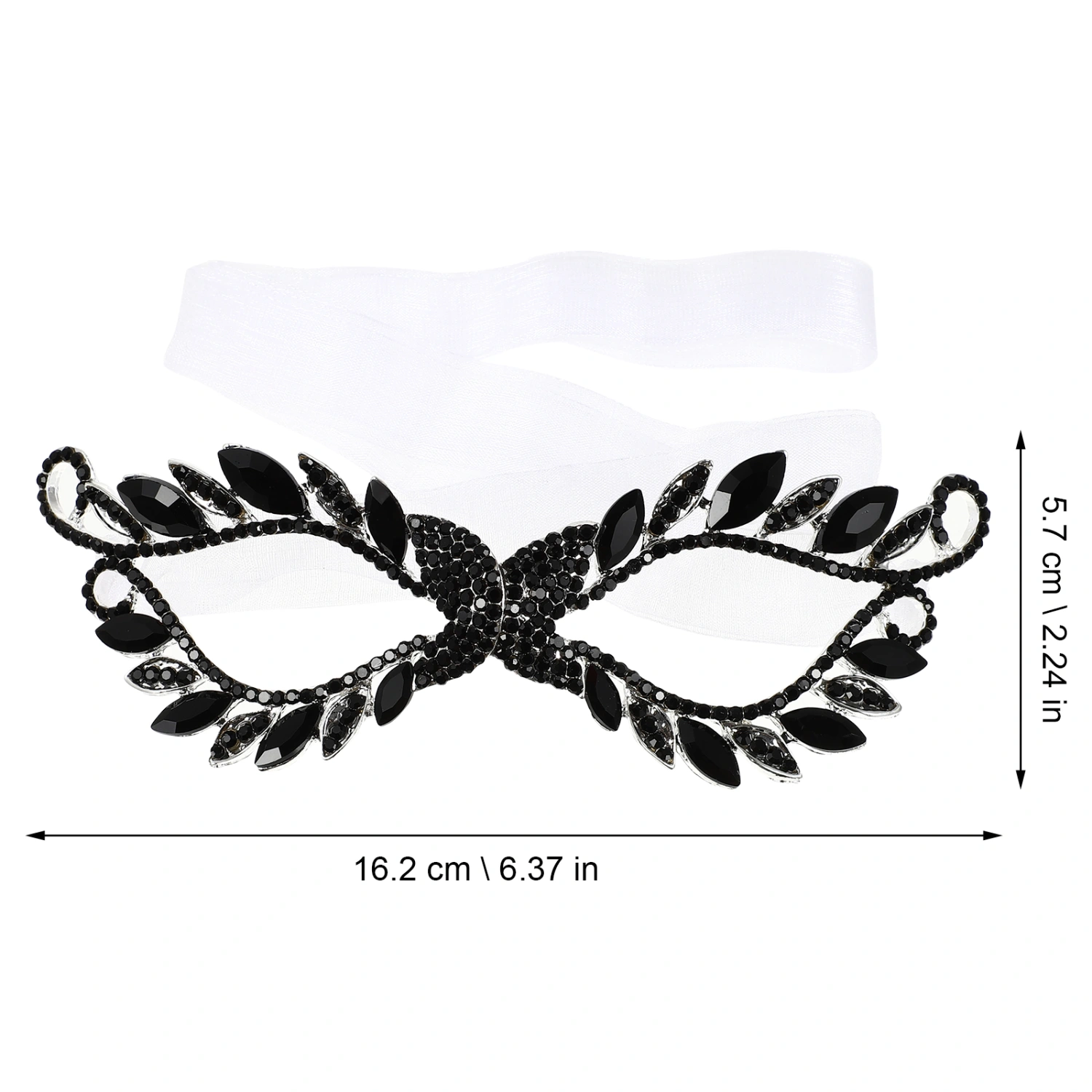 Rhinestone Masquerade Mask Halloween Party Costume Mask Fancy Dress Prom Mask