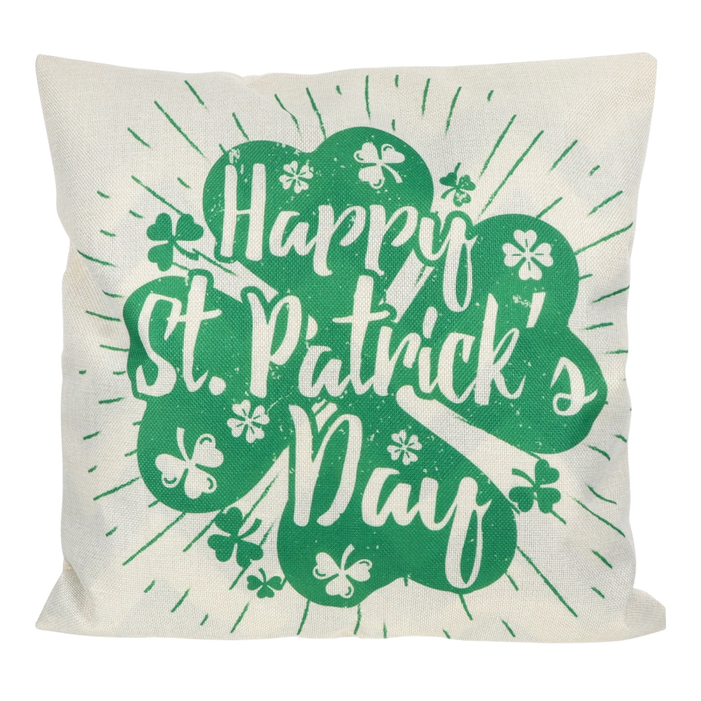 1pc St Patrick's Day Cushion Cover Pillow Cover Cushion Cover Linen Pillowcase