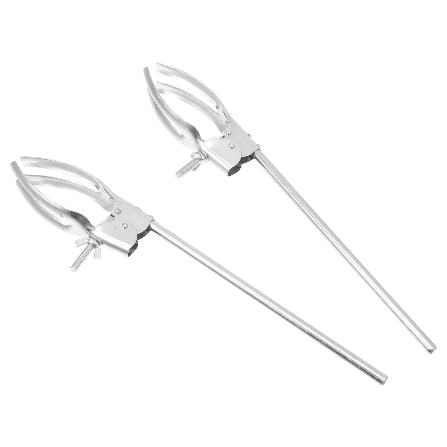 2pcs Condensing Tube Tongs Universal Beaker Clamp Metal Holder for Experiment