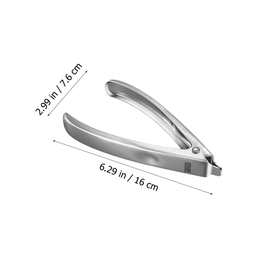 1Pc Stainless Steel Clamp Opener Rustproof Kitchen Shellfish Tool (Silver)