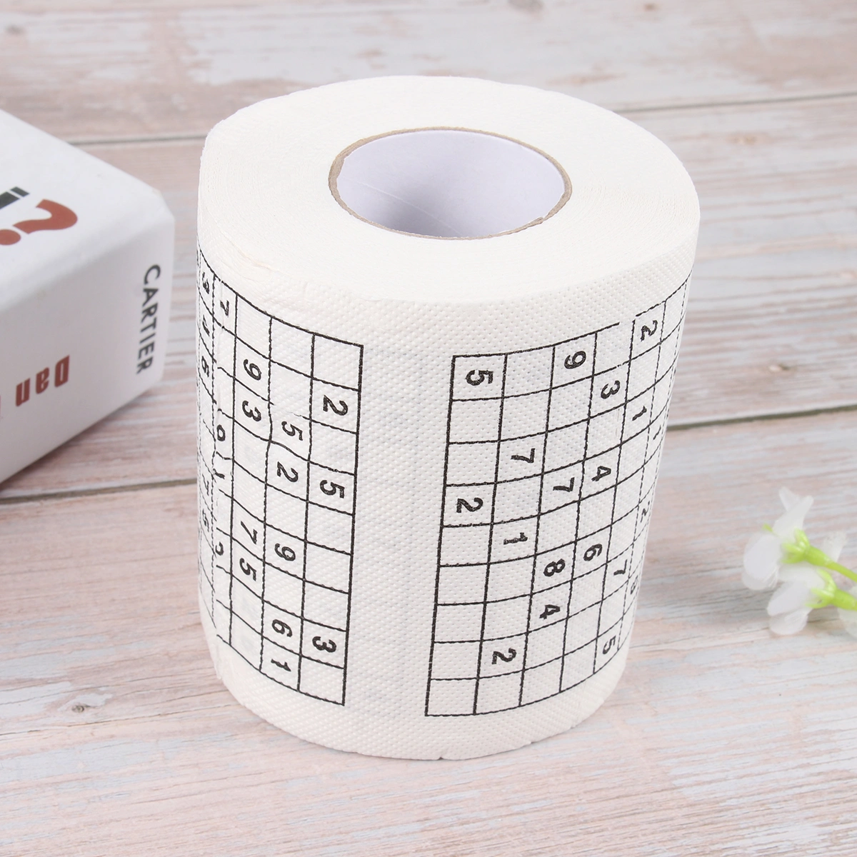 Creative Sudoku Printed Tissue Paper Toilet Roll Paper Bath Funny Paper Tissue
