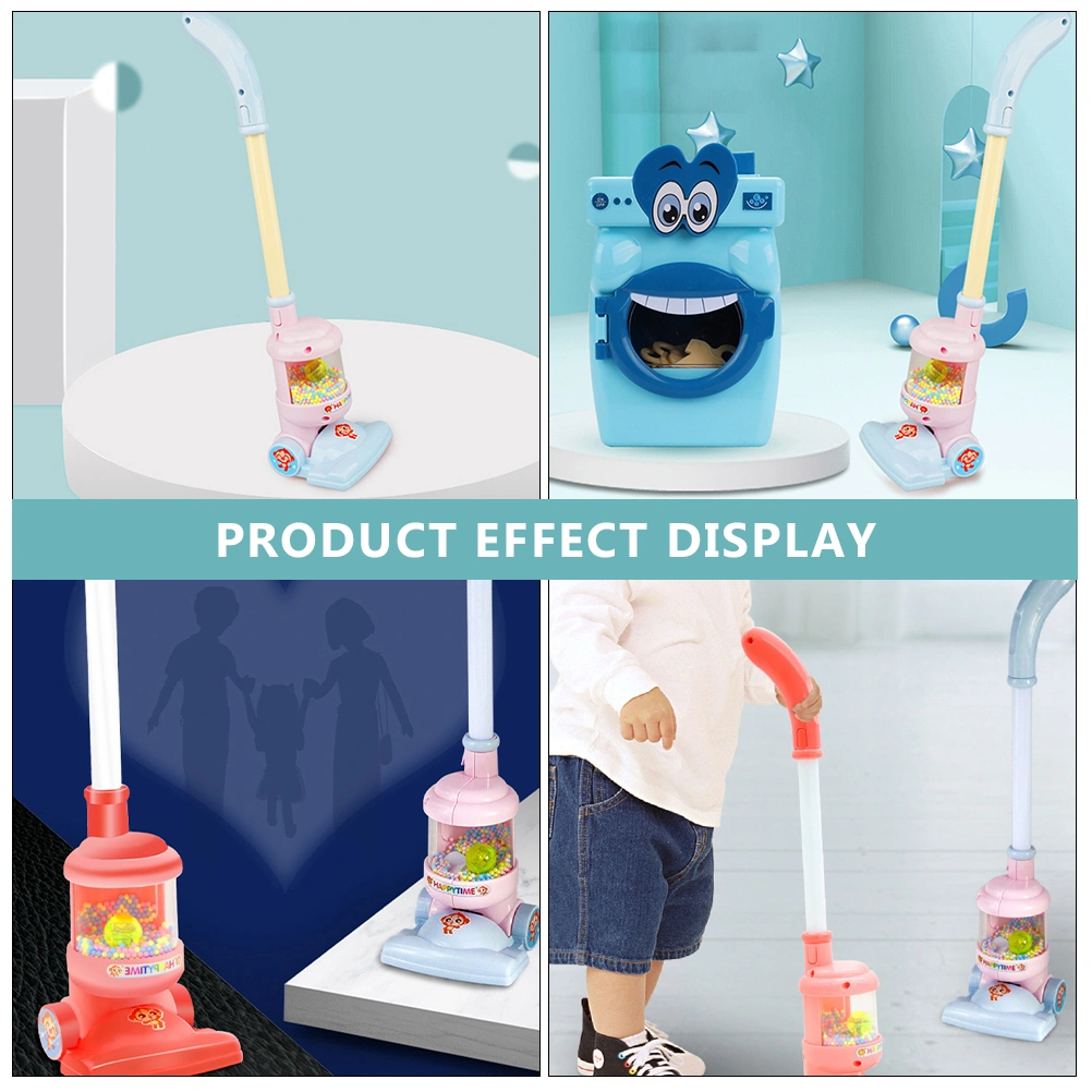 Kids Simulated Vacuum Cleaner Toy Artificial Home Appliance Pretend Play Toy