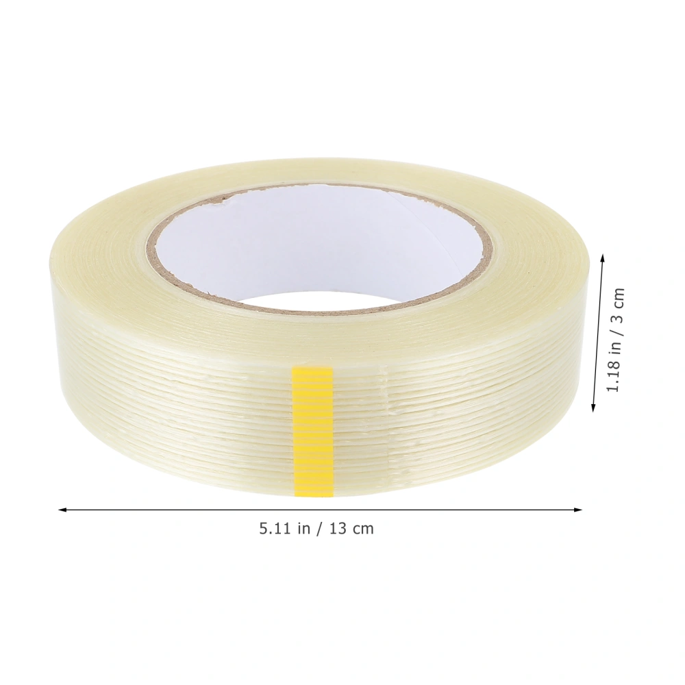 1pc Useful Grid Fiber Tape Strong Adhesive Tape Professional Packaging Tape