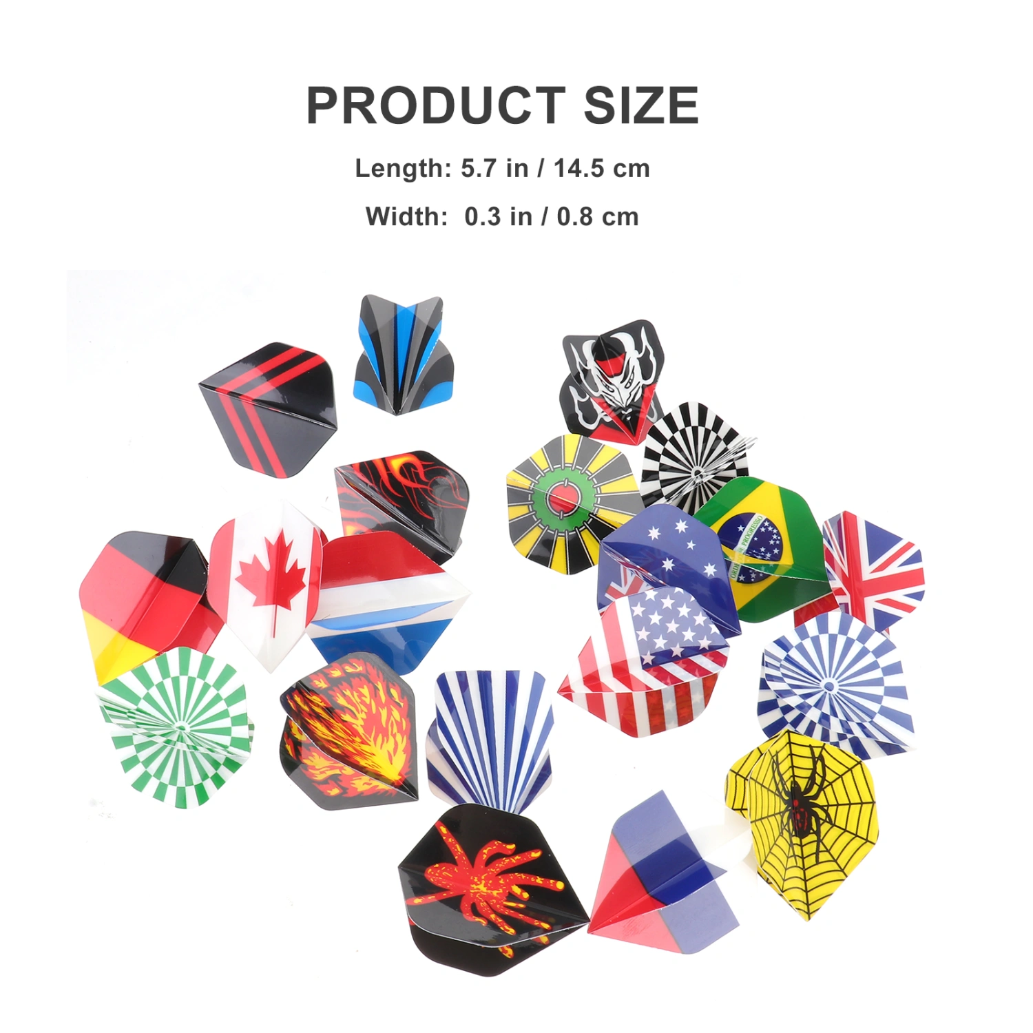 60Pcs Mixed Style Professional Dart Flights Darts Accessory Outdoor and Indoor Sports Standard Dart Tail Wings